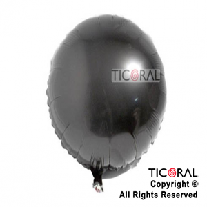 GLOBO MYLAR REDONDO 18 NEGRO ENVASADO HS441-8 X 1 (x 5)